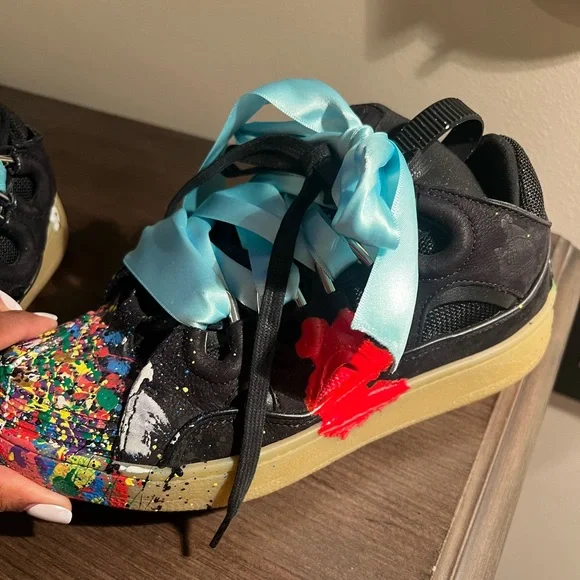 Lanvin | Shoes | Lanvin Sneakers Size 38 Worn Twice Mint Condition 
